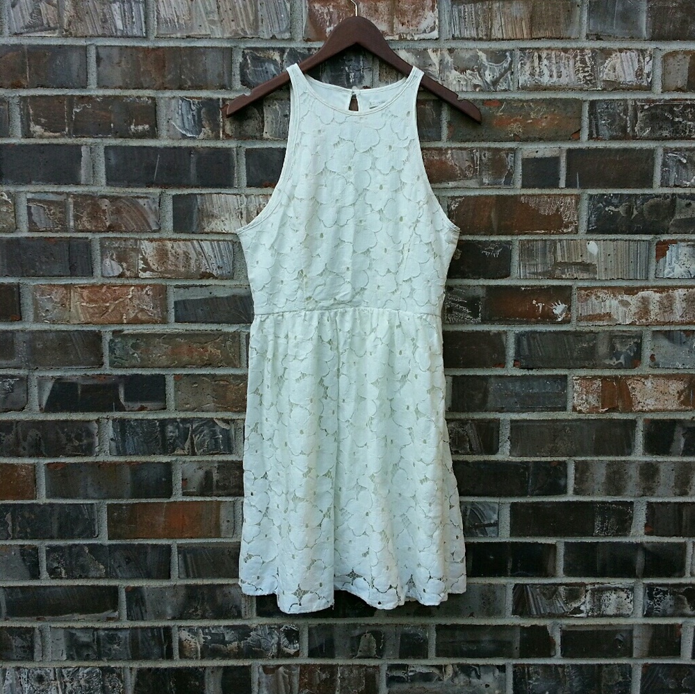 Lauren Conrad | floral lace skater dress size 8